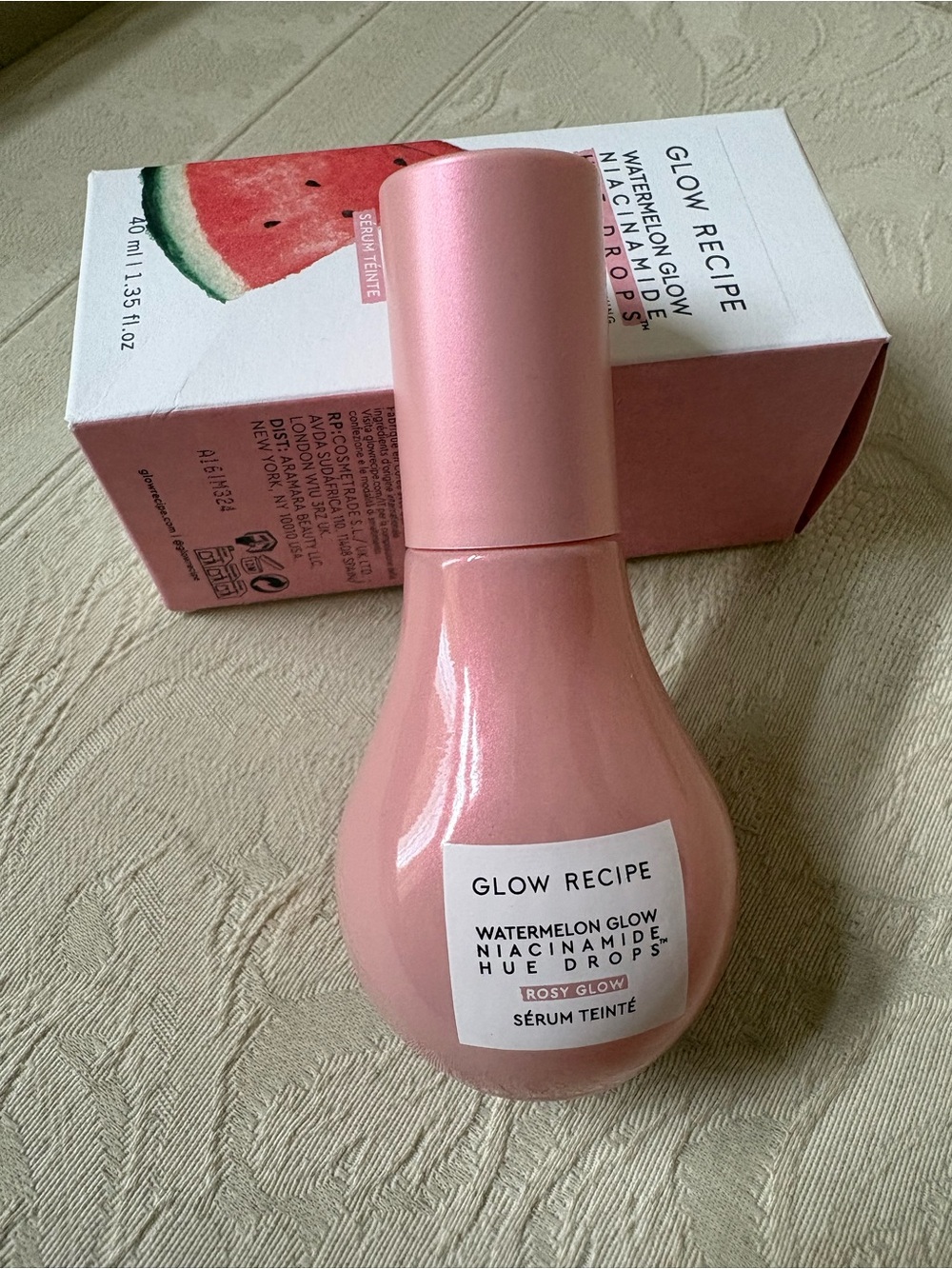 Glow Recipe Watermelon Glow Hue Drops Tinted Serum Rose Glow BNIB